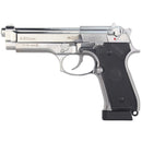 PISTOLA CO2 BERETTA M92 FULL METAL BLOW BACK CROMADA 4.5MM