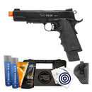 Pistola Airsoft 1911 R32 BK Metal 6mm GBB QGK Super Kit