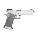 Pistola Airsoft M1911 TI Silver Full Metal GBB QGK 6mm Super Kit