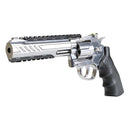 Revólver de Co2 KLI Titan S 6″ Cromado QGK Full Metal 6mm Super Kit